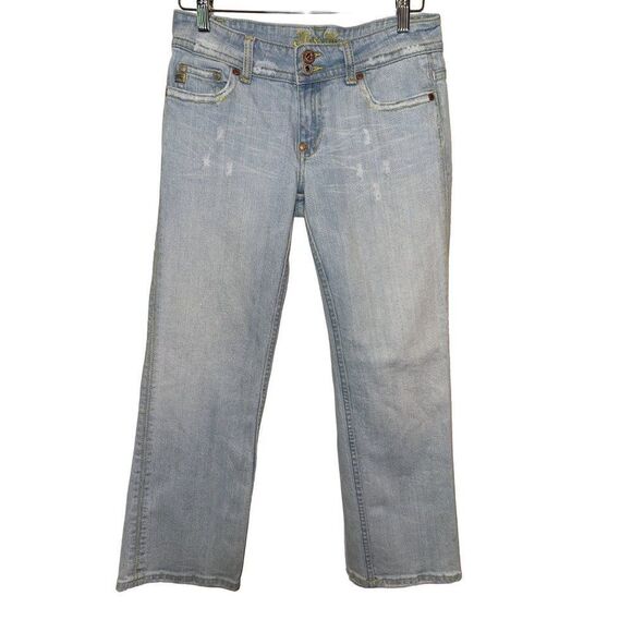 Miss Me Lucille Distressed Cropped Ankle Capri Length Jeans  Size 28 - Picture 1 of 12